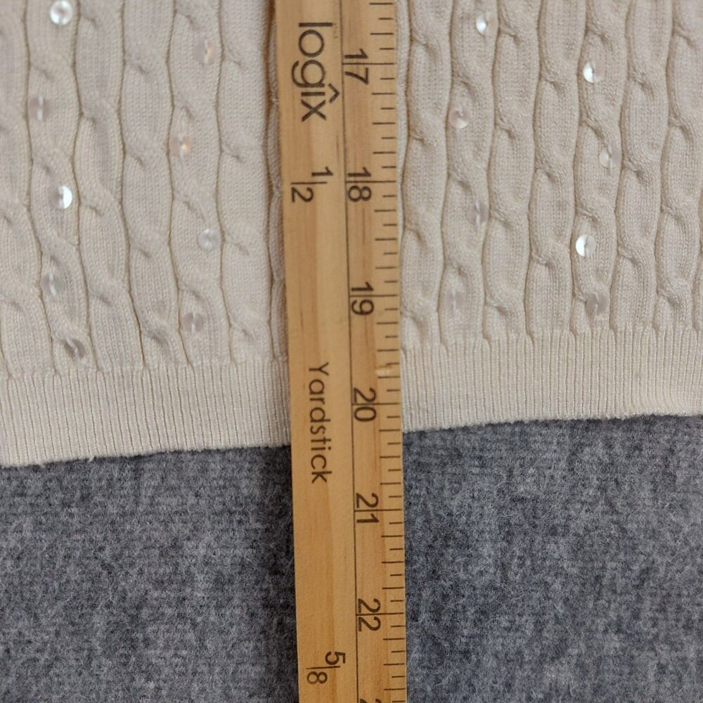 Pendleton Cable Knit Pullover Sweater Womens S Iv… - image 6